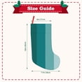 thumbnail image 3 of Bingfone Teal Color Print Personalized Christmas Stocking - Snowman Design Large 18 inch,Family Holiday Season Decor, 3 of 8