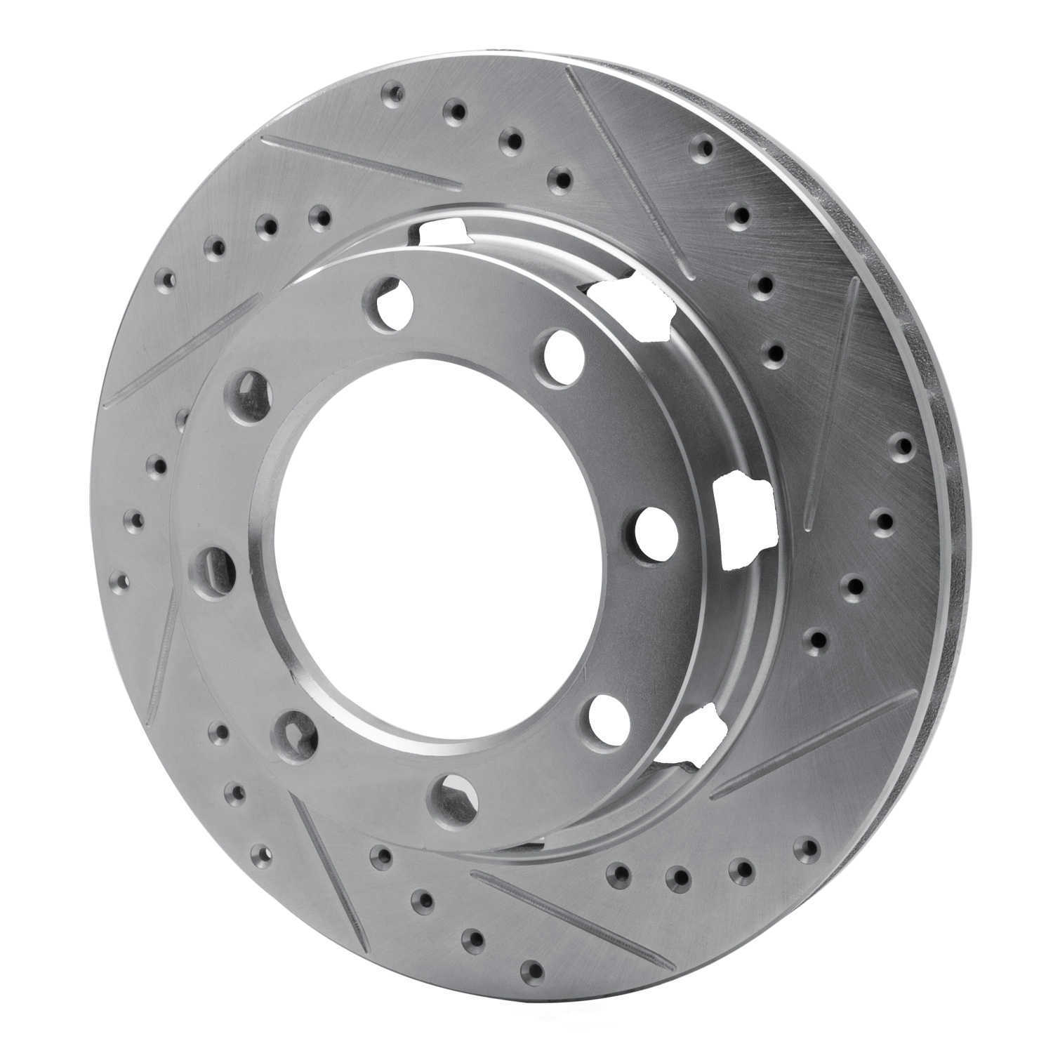 Dynamic Friction Company 631-40048R DFC Brake Rotor - Drilled And Slotted - Silver