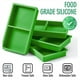 thumbnail image 4 of Molde de tarta de silicona rectangular de 2 agujeros | Utensilios verdes antiadherentes | 7.1"x4.2"x1.0" | Horno, microondas, lavavajillas y congelador seguro | Molde de horno fácil de limpiar y, 4 of 8