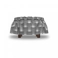 thumbnail image 4 of Abstract Ottoman Cover, Contemporary Art Boho Dots, 2 Piece Slipcover Set with Ruffle Skirt for Square Round Cube Footstool Decorative Home Accent, Standard Size, Charcoal Grey White, by Ambesonne, 4 of 5