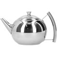 thumbnail image 1 of Durable Metal Teapot with Removable Infusion Filter, Fashion and Smooth Surface, Comfortable Grip Handle, Satin Finished Stainless Steel, 2L, 1 of 7