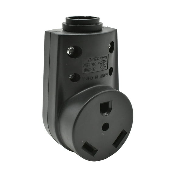 Superior Electric RVA1594 30 AMP RV Receptacle NEMA TT-30R with Handle - ETL Approved