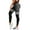 White, variant on Audhol Workout Leggings for Women Women's Striped Outdoor Leggings High Waisted Hip Yoga Running Pants Yoga Pants Women Black L