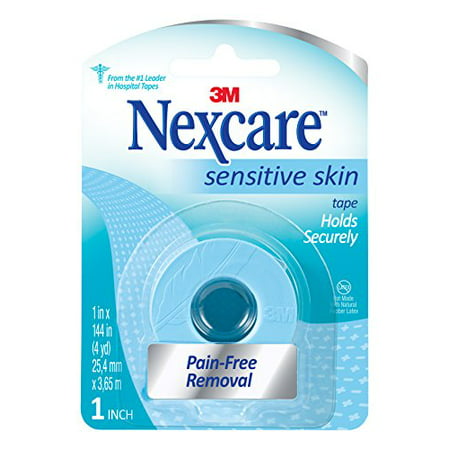 Nexcare Sensitive Skin Low Trauma Tape 1 in x 144 in 1 (Best Medical Tape For Sensitive Skin)