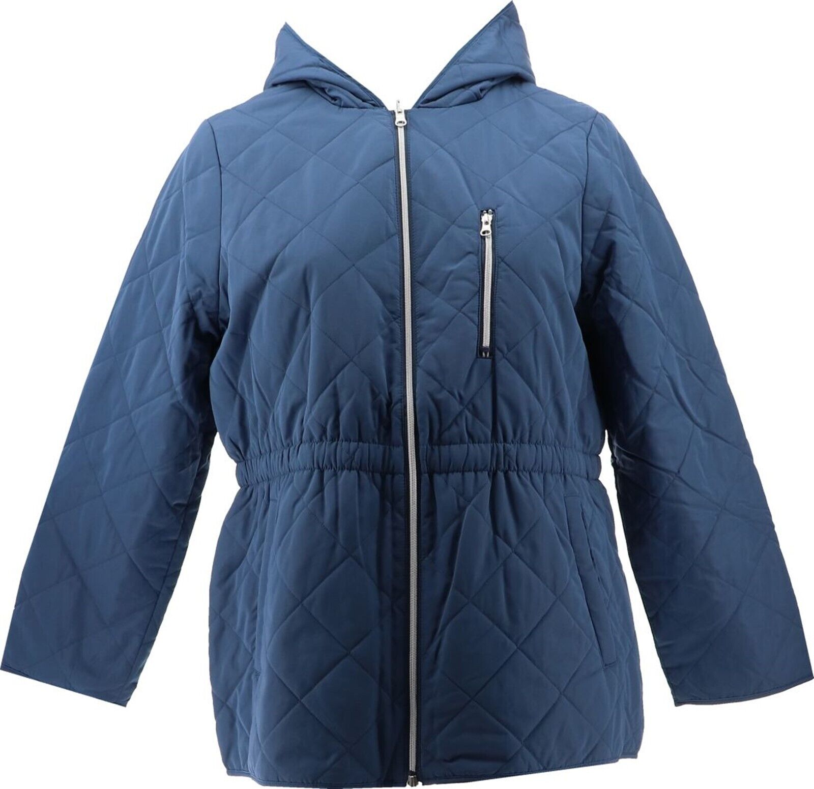 Nuage Reversible Quilted Jacket Hood& Cinch Waist Women's A473392