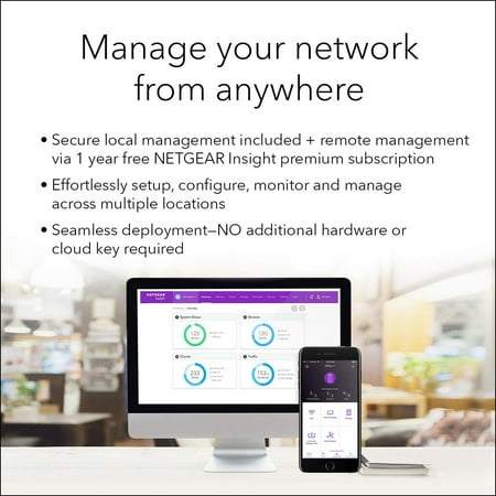 NETGEAR - Insight Managed Smart Cloud AC3000 Tri-Band Wi-Fi Access Point