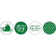 thumbnail image 2 of Darling Souvenir 190 Pieces Green Baby Shower Chocolate Drop Labels Stickers - Self-Adhesive Mini Candy Wrappers for Favors & Party Decorations, 2 of 2