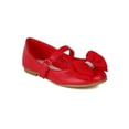 thumbnail image 1 of Little Angel Enna-715E New Girl PU Fabric Bow Decor Ballerina Ballet Flat, 1 of 5