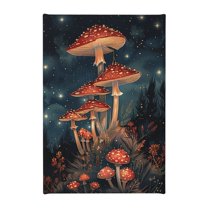 8x12 inch Decorative Paintings For Wall Mushroom At Night,Apartment Living Room,Children'S Room,Rustic Cafes,Restaurant Wall Art Decor Prints Paintings,Modern Style Mushroom At Night Poster