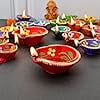 thumbnail image 3 of Hand Painted Diwali Diyas | Traditional Handmade Terracotta Clay Diya | Mitti Deepak Decorate for Diwali | Diya for Puja | Diwali Home Decoration, 3 of 3