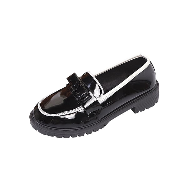 GERsome Women's Loafers Chunky Platform Round Toe Slip On Comfort Dress Shoes for Casual Work Business, White Size 9