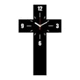 thumbnail image 2 of TOPRenddon Easter Religious Crucifix Acrylic Wall Clock - Mute Modern Fashion Art Decor, Home Living Room Wall Ornament, 12x7x1.18 Inches, Christian Resurrection Decoration, 2 of 6