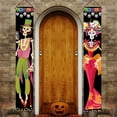 thumbnail image 4 of Halloween Ghost Banners Welcome Halloween Decorations Outdoor Halloween Hanging Sign for Front Door Trick Or Treat Banners Porch Signs Outside Yard fireplaces Party Supplies, 4 of 6