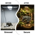 thumbnail image 6 of Aquarium Landscape Rockwork, 7.9 in Resin Reptile Hiding Hole, Fish Tank Decoration, Climbing Sunbathing Platform, Simulated Cave, Easy to Clean for Turtle, Lizard, and Other Reptiles, 6 of 8