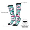 thumbnail image 4 of Fotbe Dogs With Swimming Calcetas Divertidas Estampadas para Hombre y Mujer, Calcetas de Algodón hasta la Rodilla para Caminar, Correr, Enfermería y Embarazo, 4 of 6