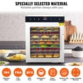 thumbnail image 5 of KFFKFF 10 Trays Food Dehydrator Machine Stainless Steel 800W Jerky Fruit Drying, 5 of 9