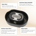 thumbnail image 3 of Razor Manual Rinser Push-Type Shaving Razor Cleaner Portable Rinser Tool for Men – Quick Cleaning, Save Water, No Electricity, Compatible with Most Hand Shavers and Cartridge Blades (1pac, Black), 3 of 6