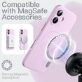 thumbnail image 2 of JETech Magnetic Silicone Case for iPhone 17 6.3-Inch, Compatible with MagSafe, Silky Soft Touch (Purple), 2 of 6