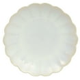 thumbnail image 4 of Gibson Elite Malibu Shore 16 Piece Scallop Stoneware Reactive Glaze (Service for 4) Ceramic Plates and Bowls Dinnerware Set - Shiny Cream White, 4 of 13