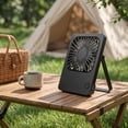 thumbnail image 5 of THOPBPRK Thin Desktop Square Fan with Integrated Handle Portable Personal Solution for Home Study Table and Outdoor Picnic Summer Device, 1Pcs Black, 5 of 5