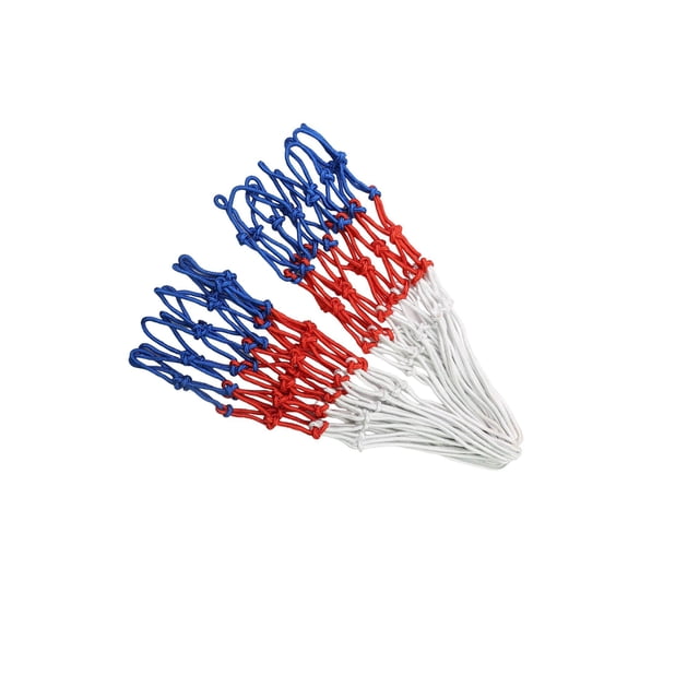 VONKY Filet de Basketball de Remplacement Extérieur Professionnel pour de Panier de Basketball Blanc Rouge Blanc de Rouge Bleu 48cm