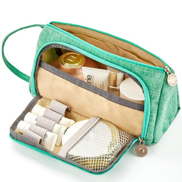 Trousse à Crayons, Grande Capacité Pochette à Stylos avec Poignée, Sac de Papeterie Boîte de Fournitures pour Étudiant Bureau Collège Lycée Menthe Verte