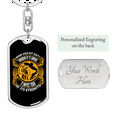 thumbnail image 2 of Worry Does Not Empty Stainless Steel or 18k Gold Premium Swivel Dog Tag Keychain, 2 of 10