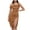 Brown, variant on Elegant Women's Midi Dress High Slit Shoulder Party Wedding Guest Club Birthday Dresses