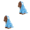 thumbnail image 1 of Shengyu Imperméable en Cuir PU pour Animaux de Compagnie Imperméable à Capuche Réfléchissant Coupe-Vent Vêtements pour Animaux Bleu TG 2Ensemble, 1 of 6