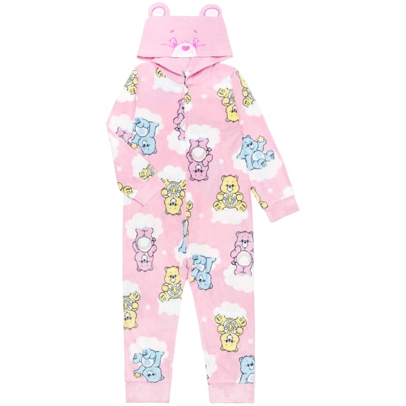 Care Bears Girls Hooded Sleeper, Sizes 4-12