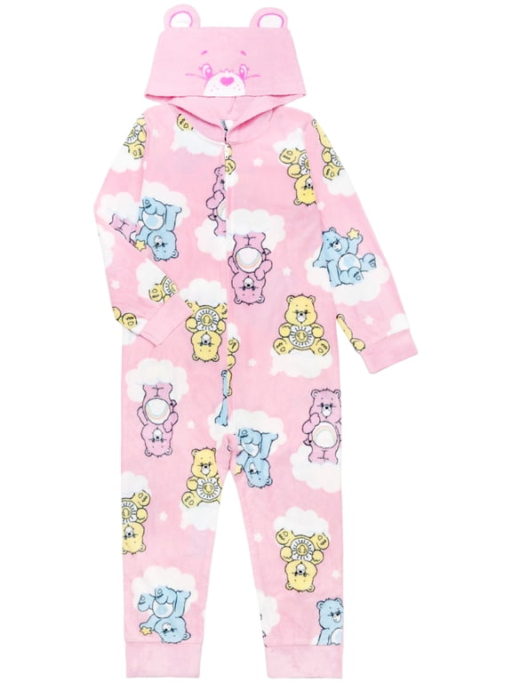 Care Bears Girls Hooded Sleeper, Sizes 4-12