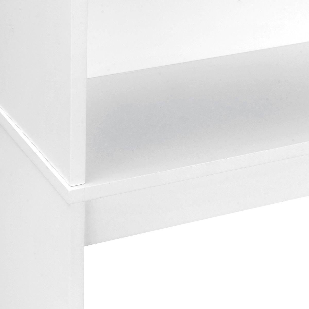 Gymax Bathroom Space Saver Over The Toilet Shelved Storage Cabinet Organizer White