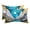 Turquoise, Gray, Gold, variant on Chaise Lounge Headrest Pillow 1 Pack, Teal Blue Geometric Waterproof Chair Pillows with Insert & Adjustable Elastic Strap for Beach Pool Recliner, Abstract Sky Stars Moon Mountains Outdoor Pillow