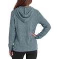 thumbnail image 3 of Rosvigor Womens Oversized Hoodies Lightweight Color Block Sweatshirts for Women Casual Hooded Shirts, 3 of 7