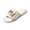 Khaki, variant on Slippers for Women Plush Cozy Open Toe Cotton Bedroom Home Slippers Non Slip Breathable Indoor Slippers