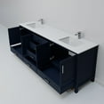 thumbnail image 6 of Jacques 80 in. W Navy Blue Double Bath Vanity, Cultured Marble Top, and Faucet Set, 6 of 8