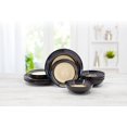 thumbnail image 1 of Pfaltzgraff - Eco Friendly - Dinnerware, Stoneware Set Including Dinner Plates, Salad Plates & Soup Bowls, Versatile Kitchen Essentials (12-Piece, Galaxy Blue), Approved by walmart, 1 of 3