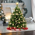 thumbnail image 4 of Santa Claus Tree Skirt Creative Printing Christmas Tree Bottom Decoration Christmas Tree Skirt, 4 of 8