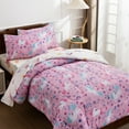 thumbnail image 5 of Btargot 5Pcs Pink Floral Unicorn Bedding Set for Girls Rainbow Botanical Unicorn Comforter Set Twin, 5 of 11