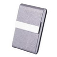 thumbnail image 2 of Clearance Business card holder under $5,Business Card Holder PU Leather Business Card Case Name Card Holder Slim Metal Pocket Card Holder With Shut 1PC, 2 of 9