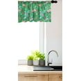 thumbnail image 3 of Ambesonne Tropical Window Valance, Caribbean Botany Flamingos, 54" X 12", Sea Green Salmon, 3 of 3