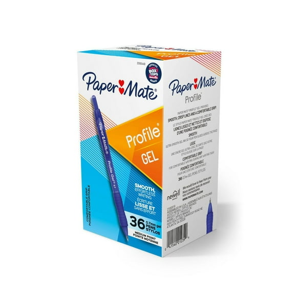 Paper Mate Gel Pen, Profile Retractable Pen, Medium Point (0.7 mm), Blue