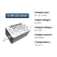 thumbnail image 2 of LED Driver LED Isolation Driver Power Supply High Power LED Driver 300mA, 1-3W, 4-7W, 8-12W, 12-18W, 18-25W, 25-36W LED Transfor ,Easy to Operate, 2 of 6