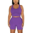 thumbnail image 4 of Wensltd Womens 2 Piece Summer Outfits Sleeveless Yoga Sport Tank Tops and Shorts, 4 of 8