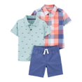 thumbnail image 1 of Set 3 Piezas C/Short Carter's Niños 4T Estampado a cuadros Azul, 1 of 4