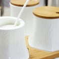 thumbnail image 3 of Elama Ceramic Spice, Jam and Salsa Jars with Bamboo Lids & Serving Spoons, 3 of 4