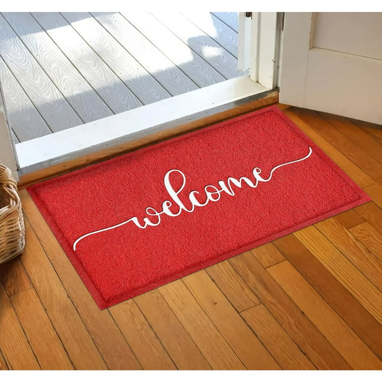 Iheqard Come Back with a Warrant Outdoor Doormat,Durable Floor Mat Non Slip  Rug Ultra Absorb Mud Easy Clean Entrance Welcome Home Outdoor Mats for Home, Entryway,Patio,High Traffic Areas 