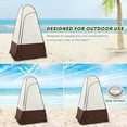 thumbnail image 4 of Portable Pop Up Privacy Shower Tent, Spacious Changing Room, Dressing Room, Sun Sunshade Canopy Outdoor Rain Shelter, Backpack Privacy Shelters for Camping, Hiking, Beach, Toilet, 4 of 6