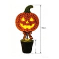 thumbnail image 2 of Luckky Artificial Pumpkin Topiary Tree,27.56 Inch Brown Boxwood Potted Plant,Halloween Thanksgiving Indoor Outdoor Festive Decor, 2 of 6