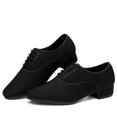thumbnail image 2 of XIHAHA-zapatos de baile latino de salón para hombre, zapatillas de Jazz, tacón bajo, profesionales o de práctica, tela Oxford, 2 of 5